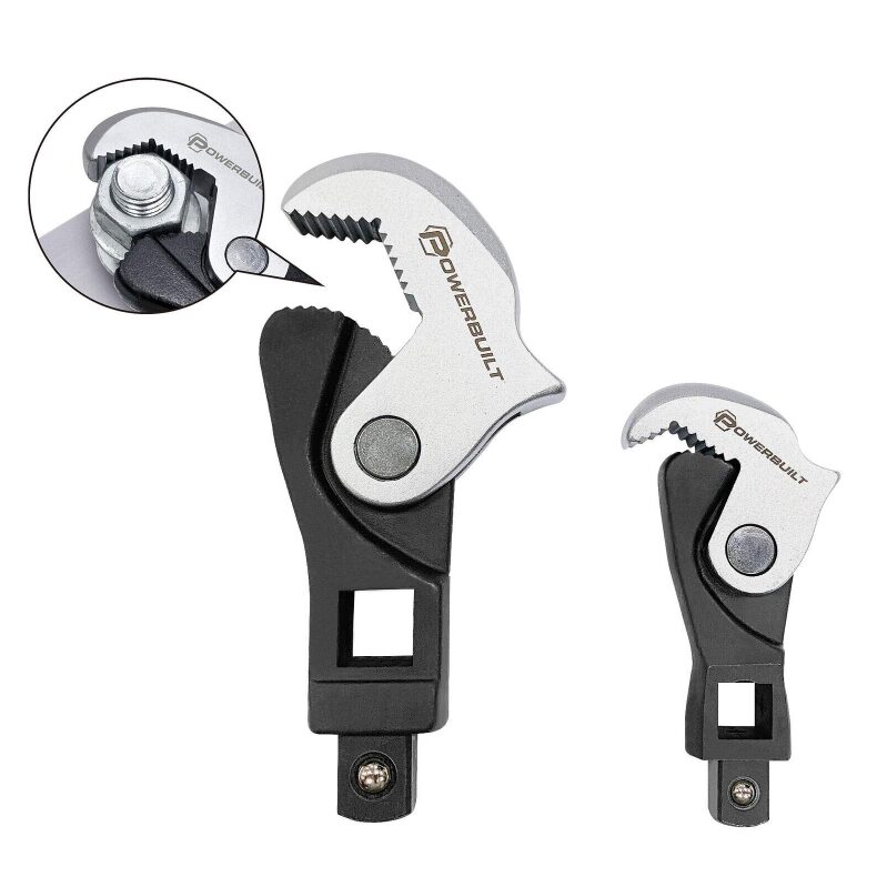 Powerbuilt 2 Piece Spring-Loaded Crowfoot Wrench Set - Versatile and Efficient Tool Solution