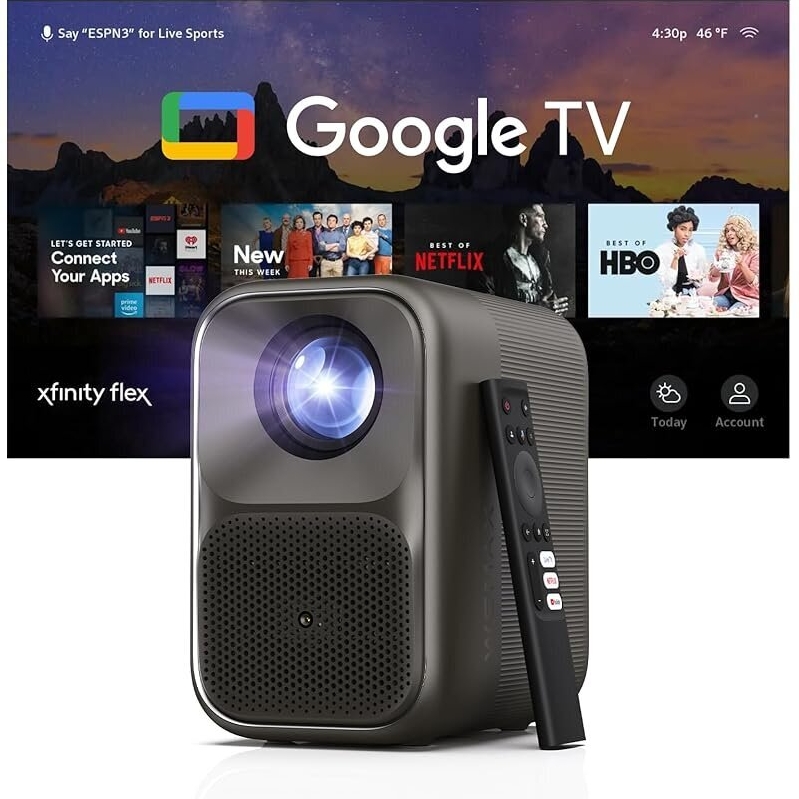 WEMAX VP04 Smart Projector with Google TV - 1080P Full HD