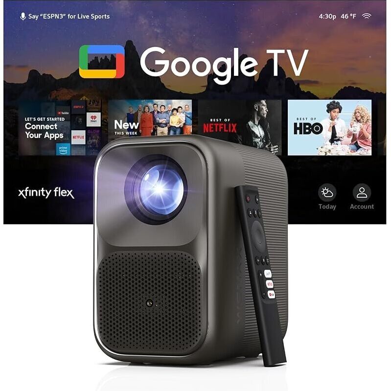 WEMAX VP04 Smart Projector with Google TV - 1080P Full HD
