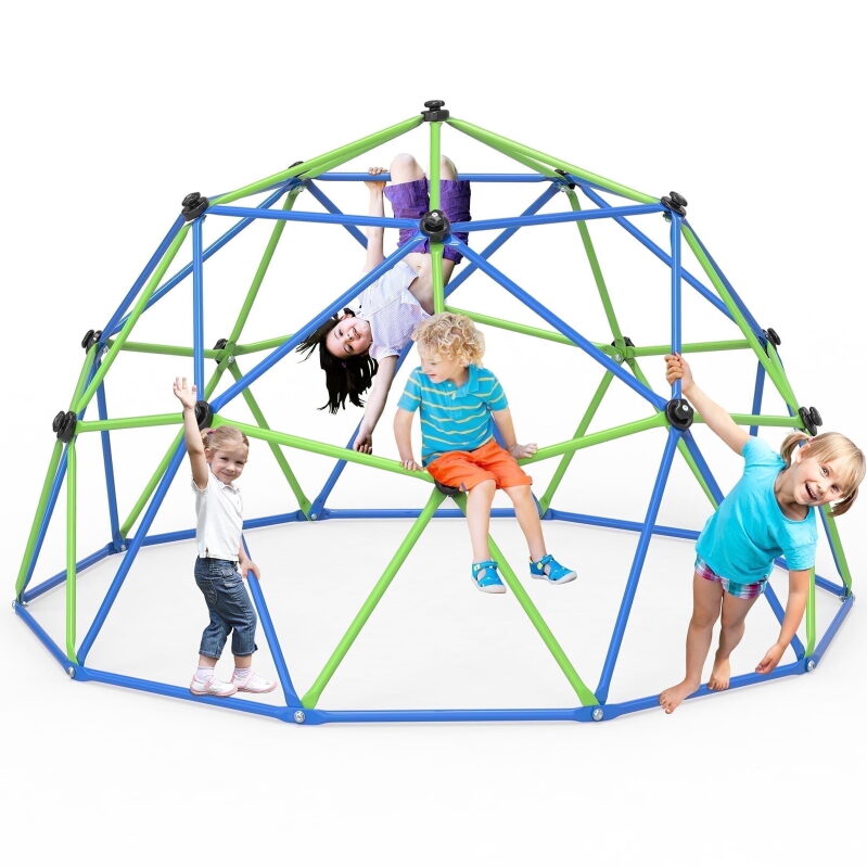 WOSTOO 10FT Climbing Dome: Ultimate Outdoor Play Set for Toddlers