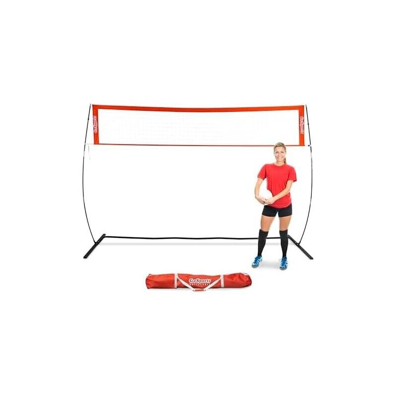 GoSports 12ft Freestanding Volleyball Training Net - Perfect for Practice and Scrimmage Games