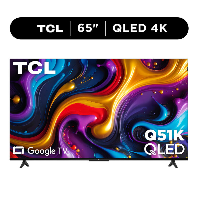 TCL 65Q51K 65-inch Q Series 4K UHD HDR QLED Smart TV with Google TV