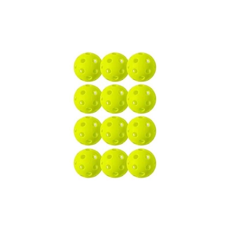 Franklin Sports X-26 Indoor Pickleballs, 12-Pack - Premium Playability