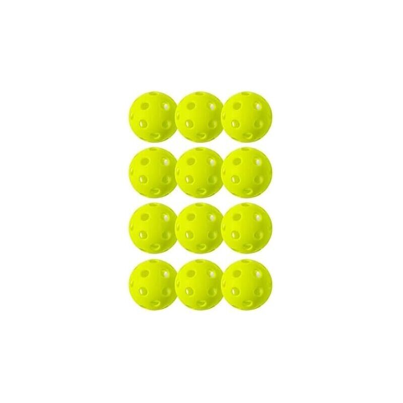 Franklin Sports X-26 Indoor Pickleballs, 12-Pack - Premium Playability