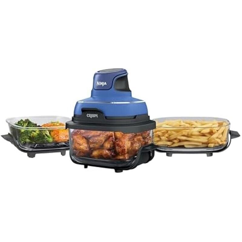 Ninja Crispi 5-in-1 Portable Glass Air Fry Cooking System FN103CO Refurb - Compact & Efficient