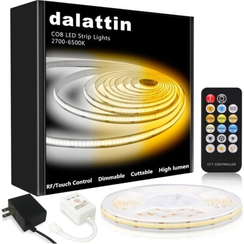 Affordable dalattin COB LED Strip Lights - 16.4ft High Brightness