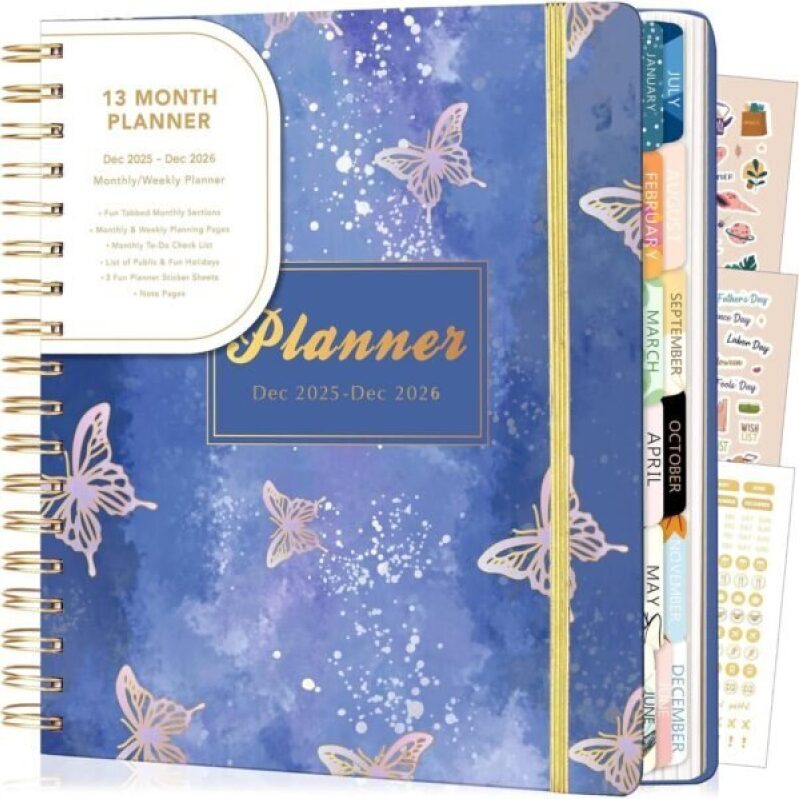 2025-2026 13 Month Planner with Fun Features -74% off