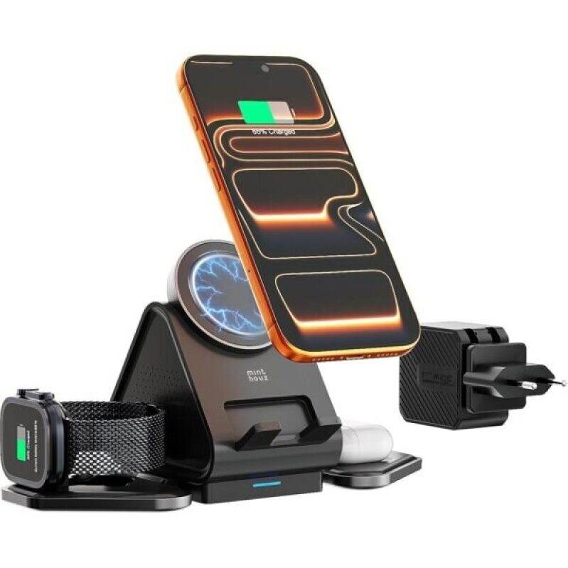 3-in-1 Charging Station with MagSafe Wireless Charger -50% OFF