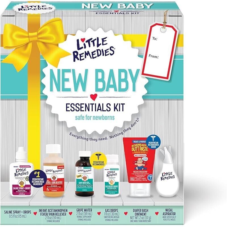 New Baby Essentials Kit by Little Remedies - Safe Newborn Care