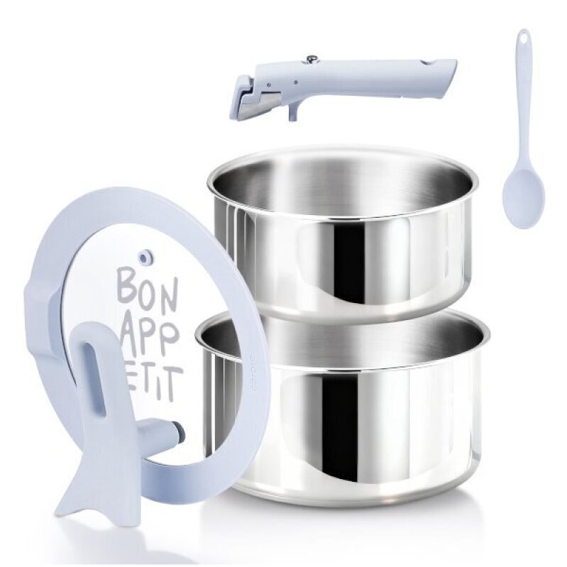 Affordable Carote 5-Piece Tri-Ply Stainless Steel Saucepan Set