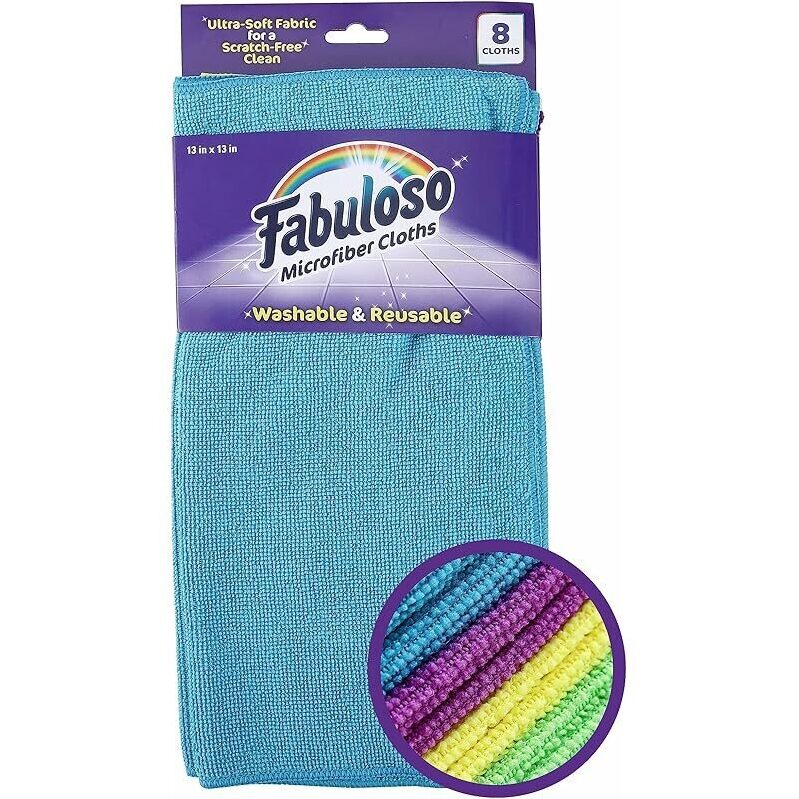Fabuloso Microfiber Cleaning Cloths - Eco-Friendly and Durable