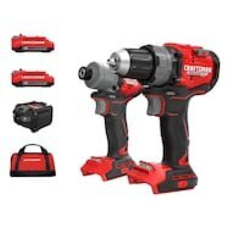 Craftsman V20 RP Power Tool Combo Kit with 2 Batteries - High Performance