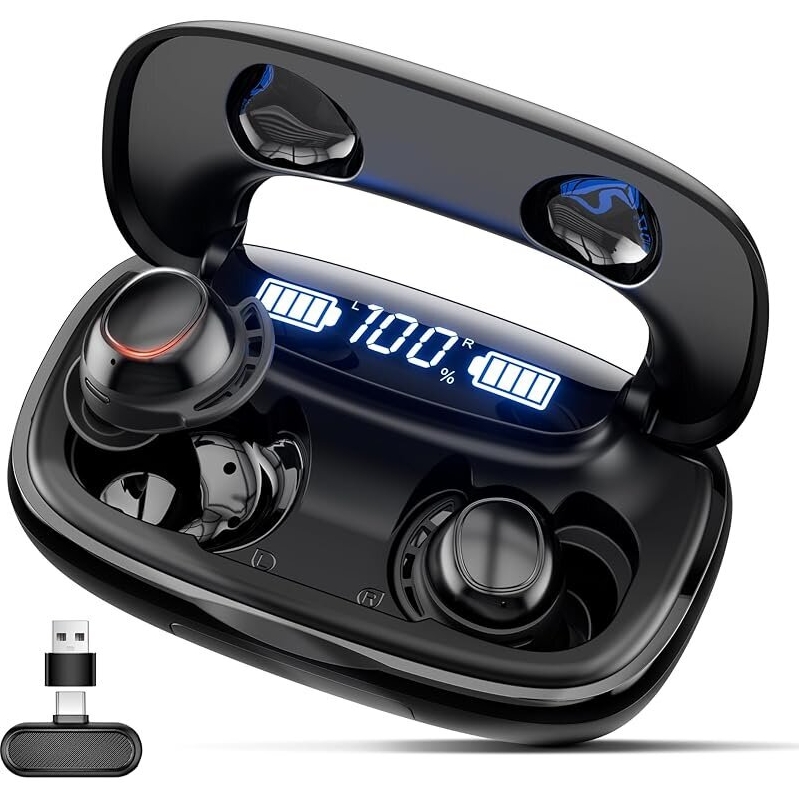 IAMJOY Wireless Game Earbuds with LED Display - Ultra-Low Latency Gaming Earbuds