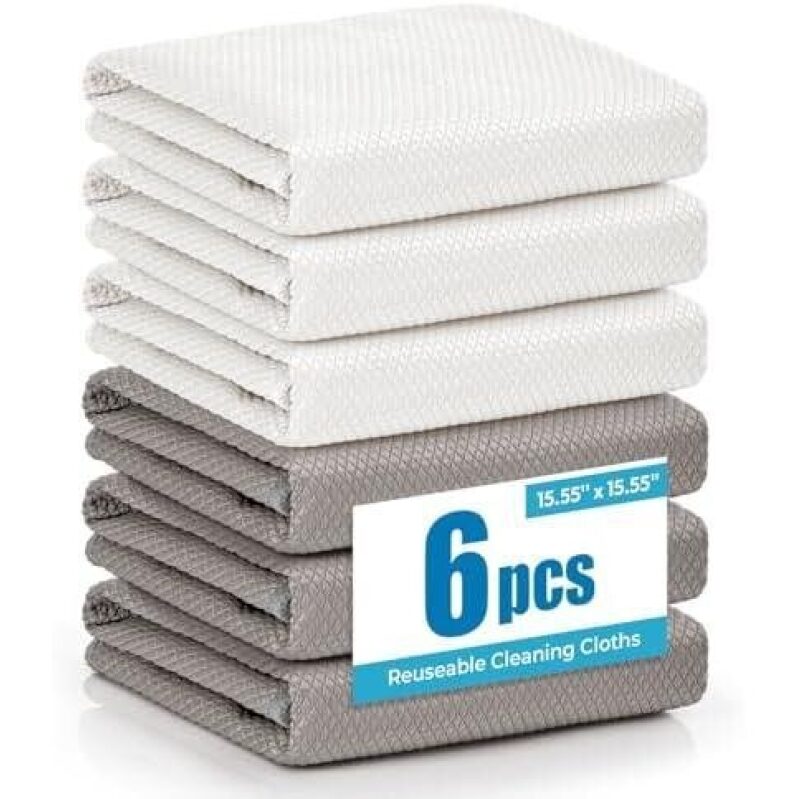 Affordable Reusable Cleaning Cloths Set - Ultimate Glass Cleaning