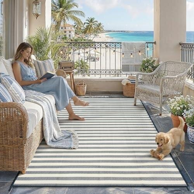 Outdoor Waterproof Plastic Woven Rug - 50% OFF