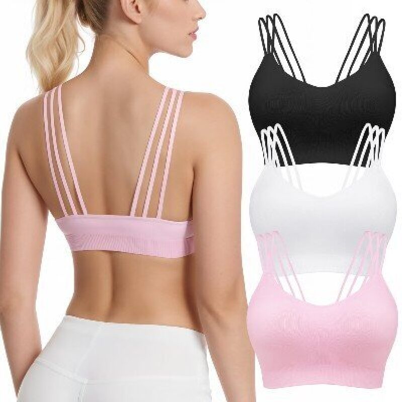 FITTIN Three-Piece Sports Bra Set for Women - Perfect for Fitness and Daily Wear