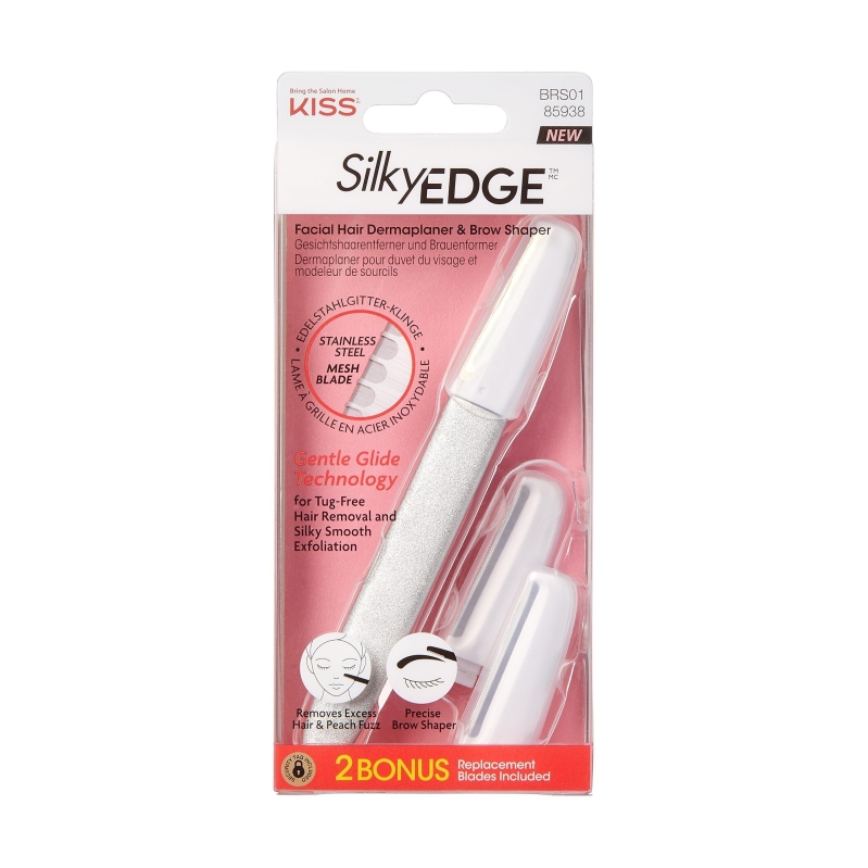KISS SilkyEDGE Facial Hair Dermaplaner & Precise Brow Shaper