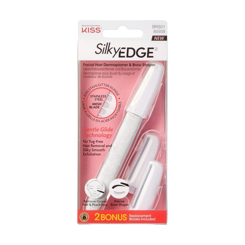 KISS SilkyEDGE Facial Hair Dermaplaner & Precise Brow Shaper