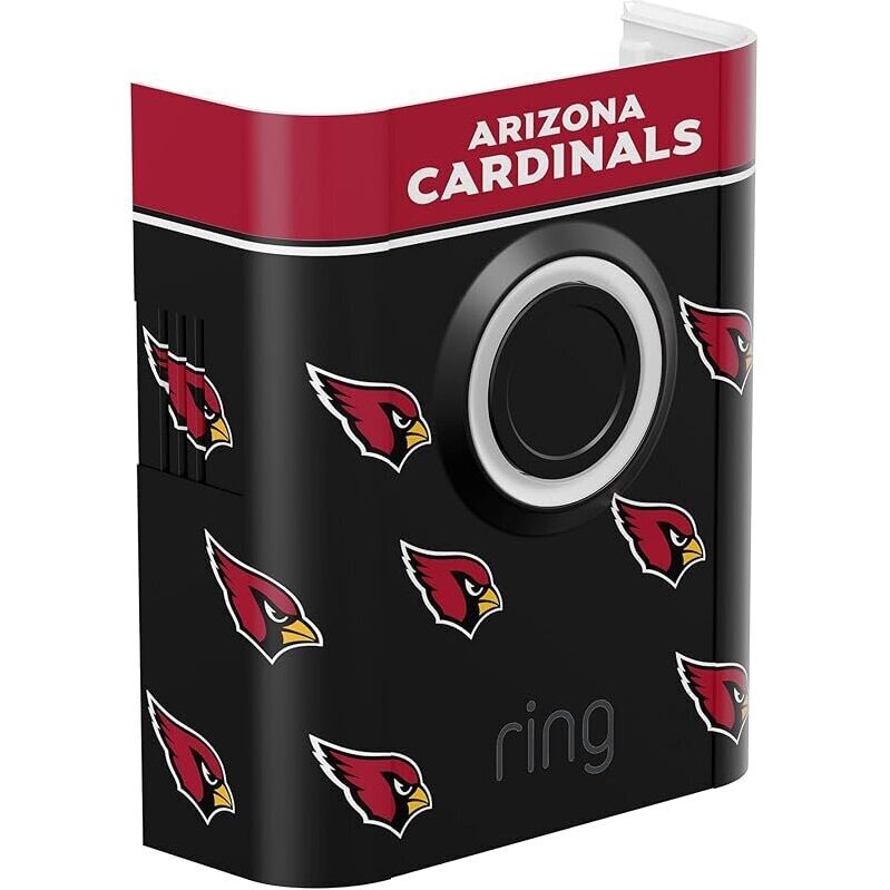 Ring Limited Edition NFL Faceplate for Ring Doorbells, Arizona Cardinals