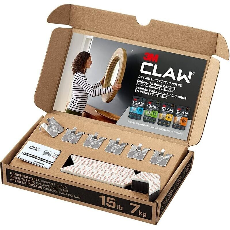 6-Pack 3M CLAW Drywall Picture Hangers with Spot Markers - Ultimate Home Décor Solution