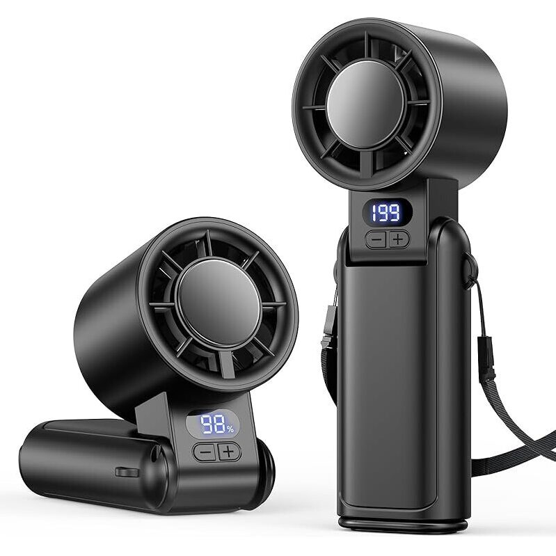 Portable Turbo Fan with Dual Speed Control - Perfect for Summer Heat Relief