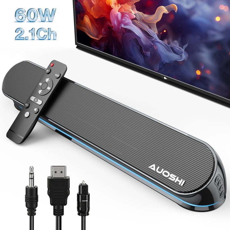 AUOSHI Small Sound Bar Bluetooth 5.4 for TV - Elevate Your Home Audio Experience