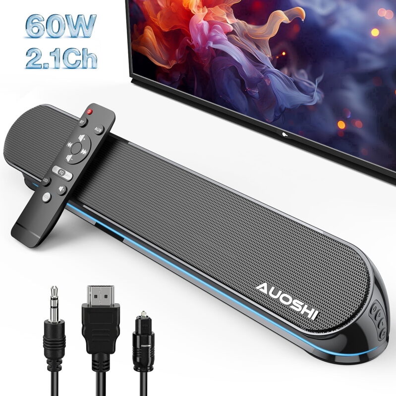 AUOSHI Small Sound Bar Bluetooth 5.4 for TV - Elevate Your Home Audio Experience