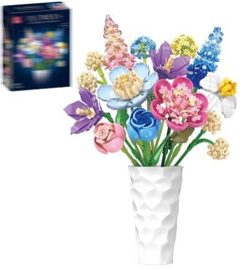 Noziaa Store Building Block Bouquet - A Creative Gift