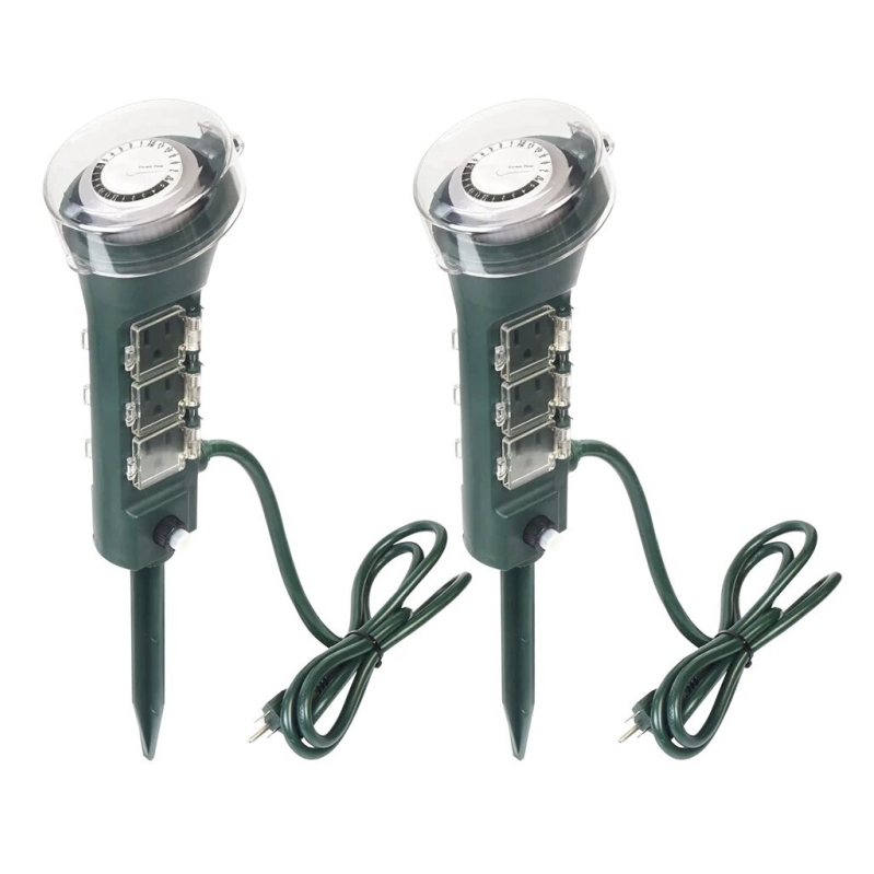 2-Pack ClearPower Outdoor Power Strips with Timers - $18 Shipped