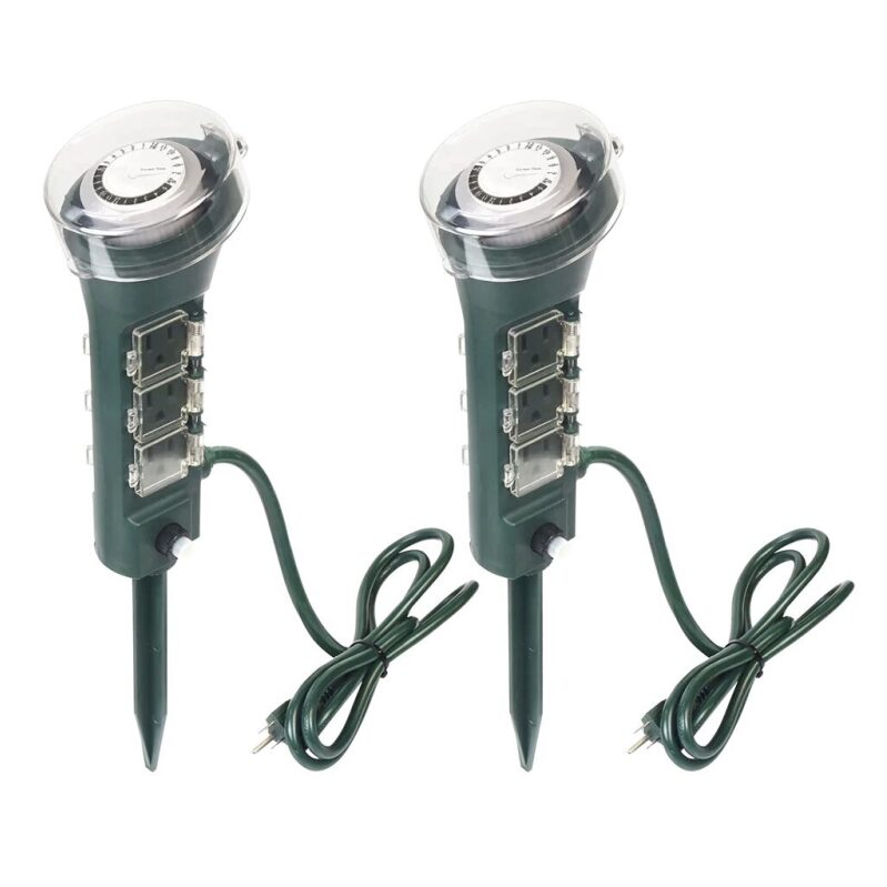 2-Pack ClearPower Outdoor Power Strips with Timers - $18 Shipped