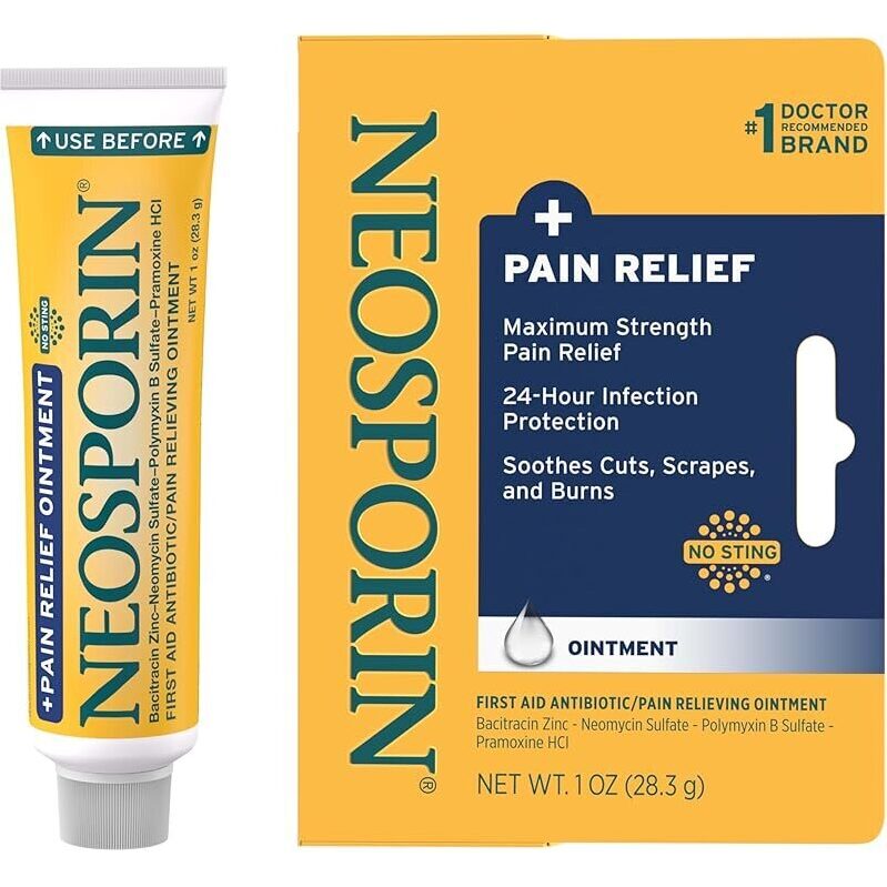 Neosporin + Maximum-Strength Triple Antibiotic Ointment for Pain Relief