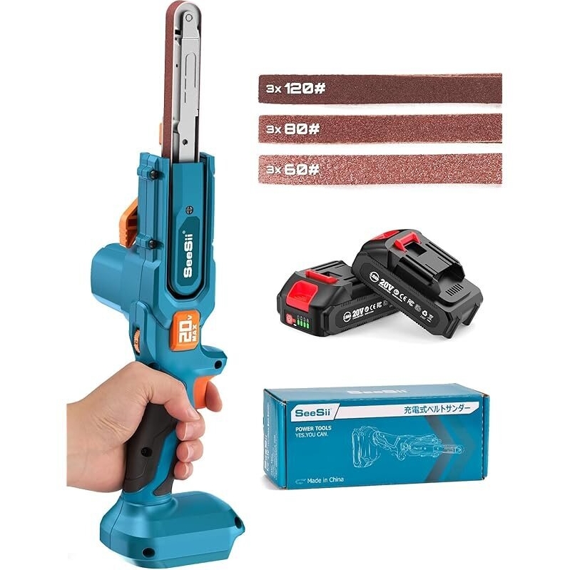 Seesii Mini Belt Sander - Precision Power Tool for DIY