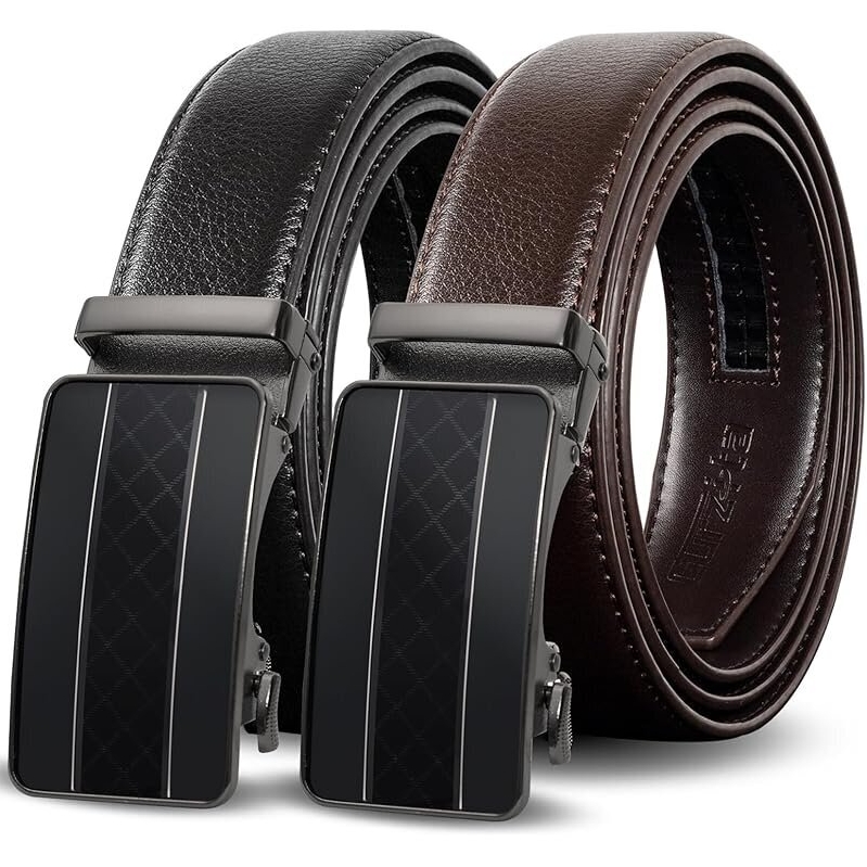 Truyis Leather Ratchet Belt 2-Pack - Versatile and Durable Belts