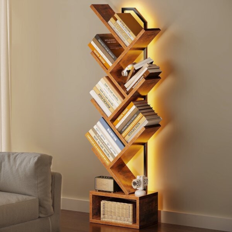 Casacomoda 6-Tier Tree Bookshelf with LED Lights - Save Big at Walmart