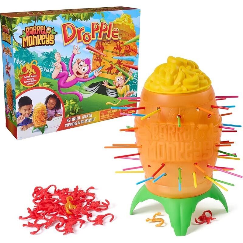 Barrel of Monkeys Dropple Game - Fun Family Board Game for Kids