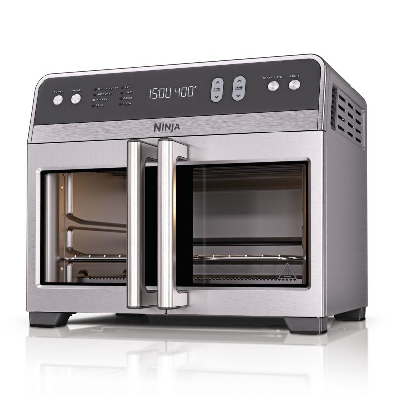 Versatile 8-in-1 Ninja French Door Countertop Oven with Air Fry Basket