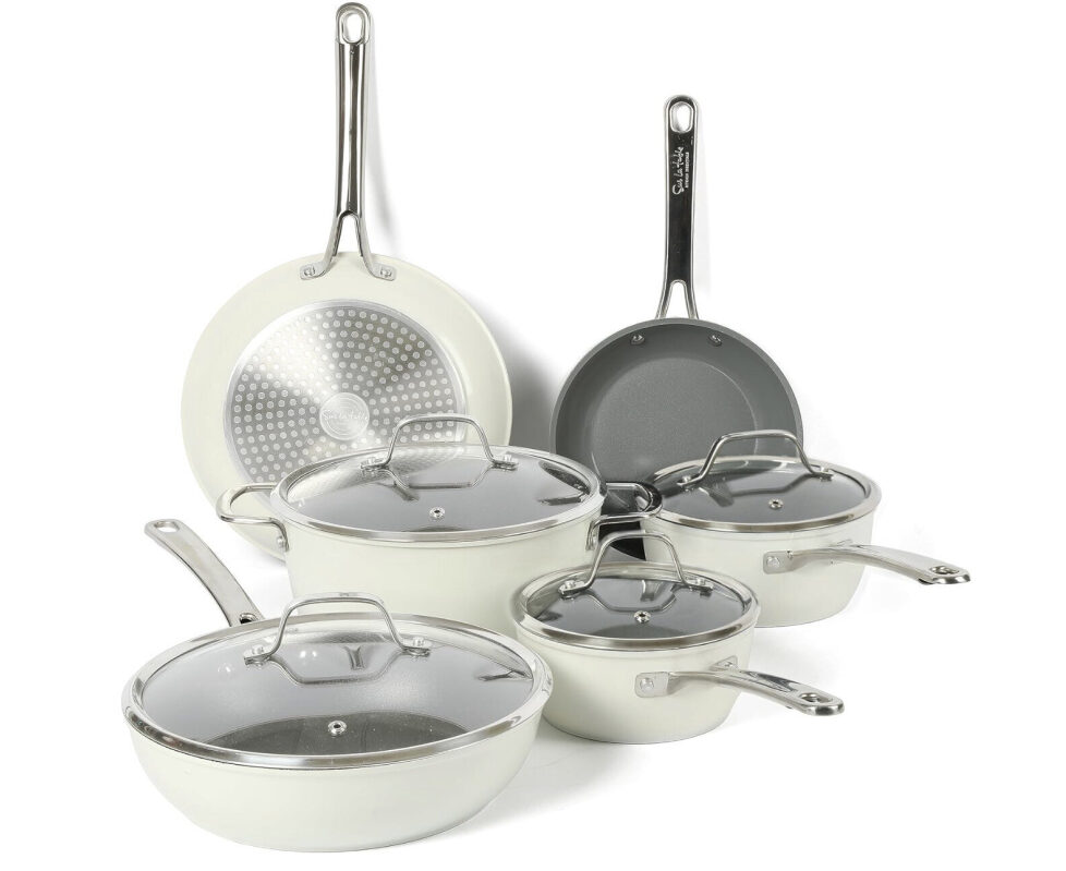Affordable Premium 10-Piece Titanium Ceramic Non-Stick Cookware Set