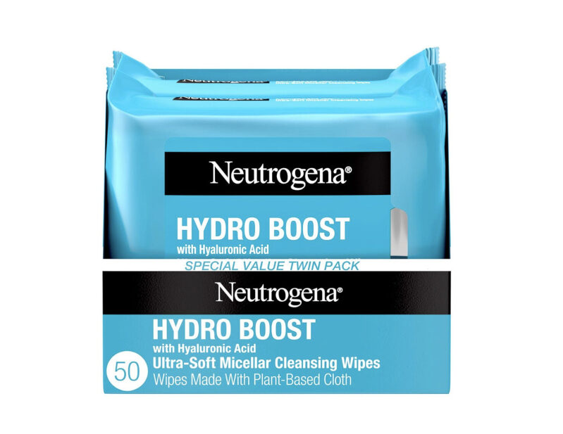 Neutrogena Hydro Boost Micellar Cleansing Wipes - 50 Pack