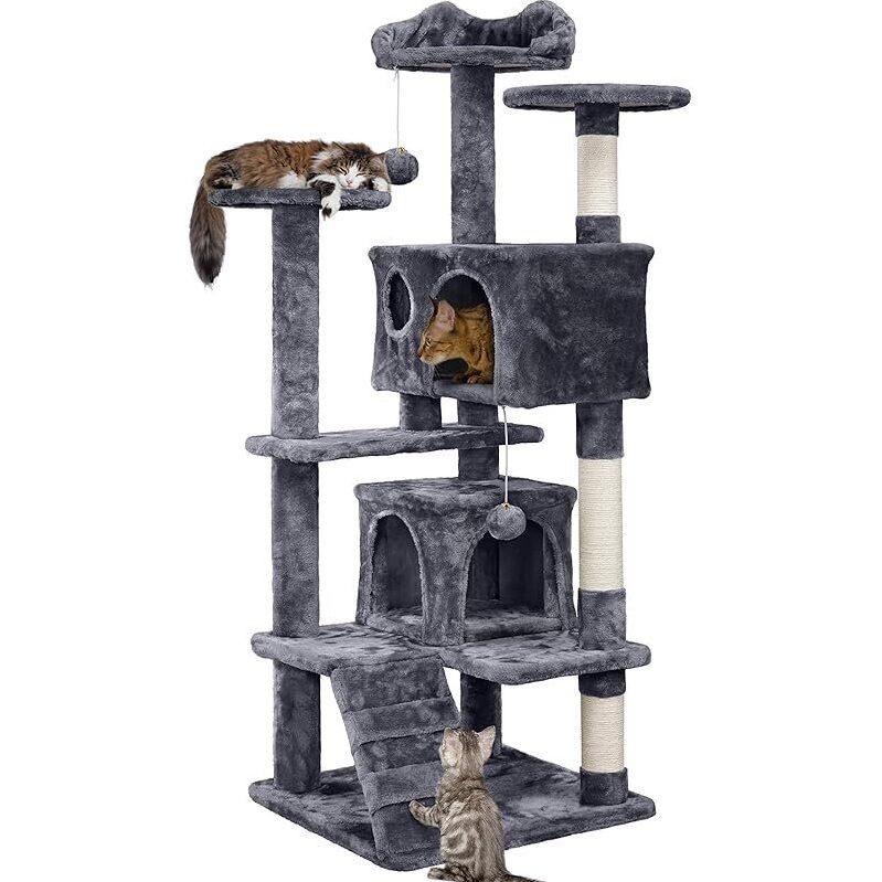 Yaheetech 54in Cat Tree Multi-Level Cat Tower - Ultimate Feline Fun