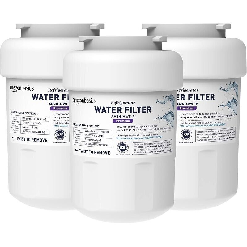 Amazon Basics GE MWF Replacement Water Filter Cartridge