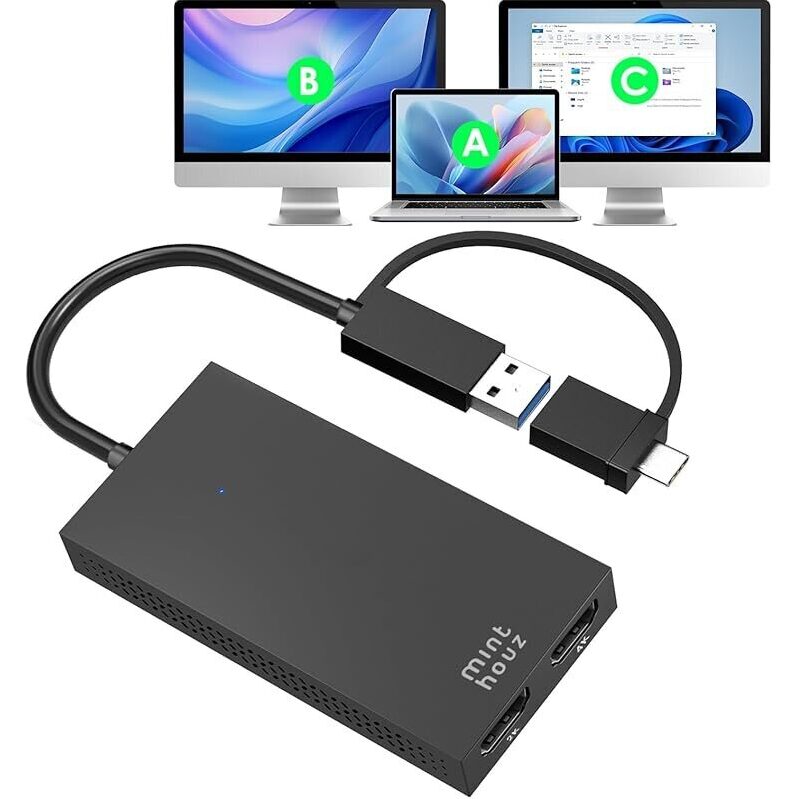 Boost Your Productivity with Minthouz USB C to Dual HDMI Adapter