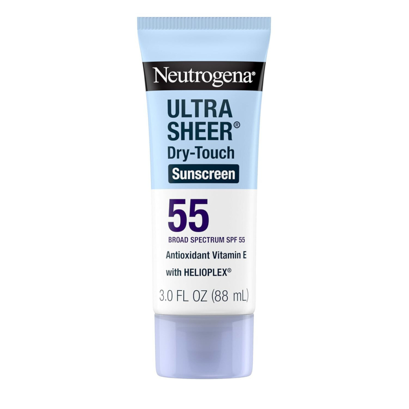 Neutrogena Ultra Sheer Sunscreen SPF55 - Lightweight, Broad Spectrum Protection