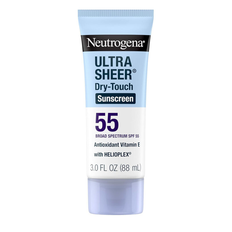 Neutrogena Ultra Sheer Sunscreen SPF55 - Lightweight, Broad Spectrum Protection