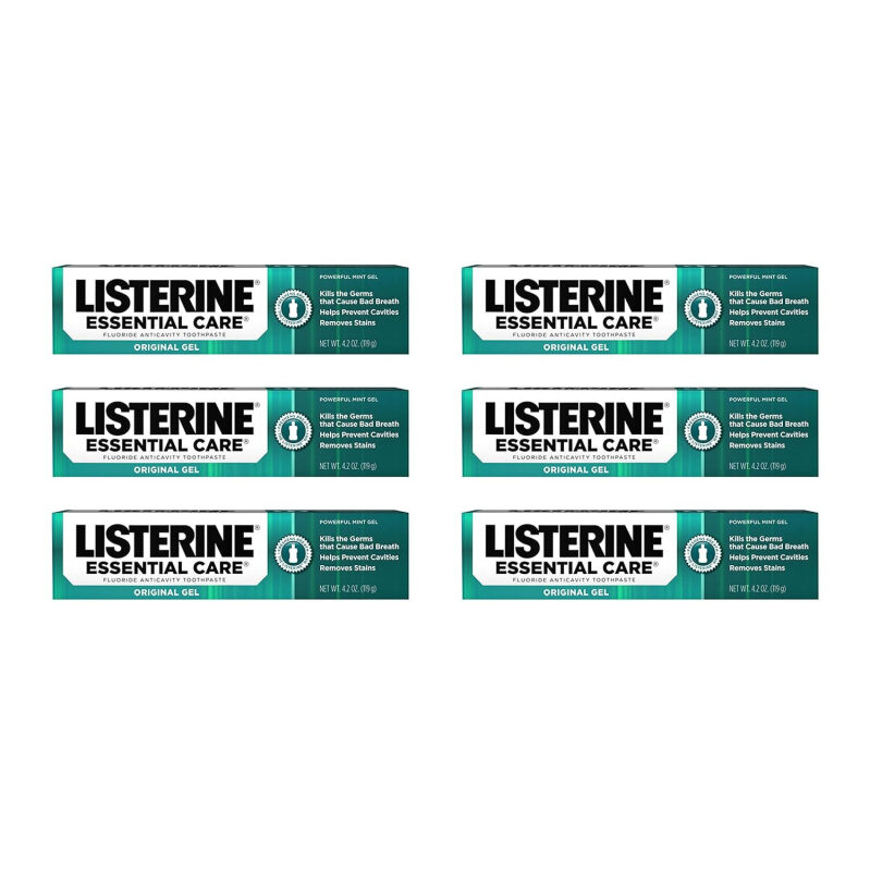 Listerine Essential Care Toothpaste - 6 Pack