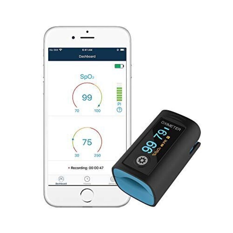 Wellue Fingertip Pulse Oximeter with Bluetooth - Lowest Price Ever!