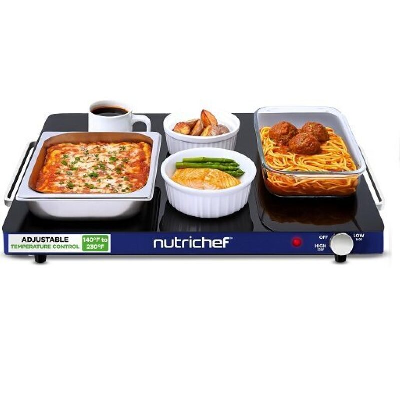 NutriChef Electric Warming Tray on Sale - Keep Dishes Warm at Ideal Temperatures