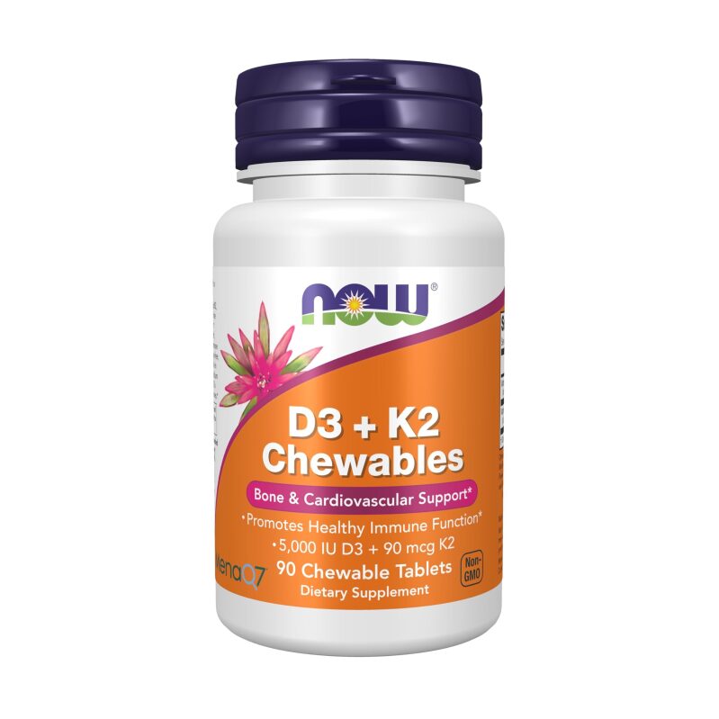 Now Foods D3 + K2 Chewables - 90 Tablets