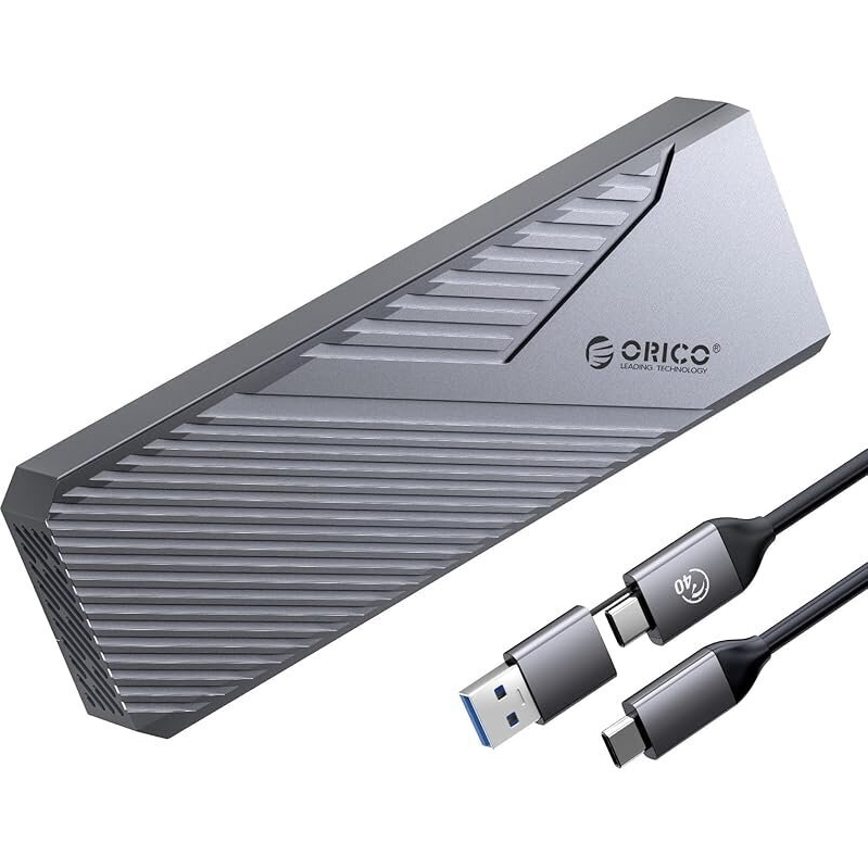 High-Speed ORICO 40Gbps M.2 NVMe SSD Enclosure with Cooling Fan