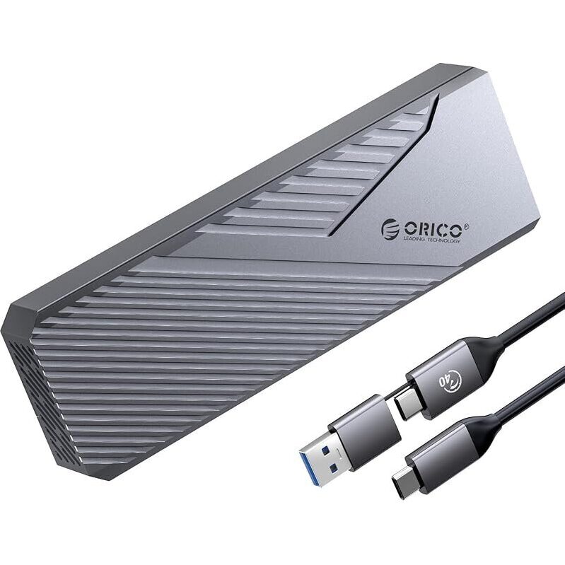 High-Speed ORICO 40Gbps M.2 NVMe SSD Enclosure with Cooling Fan