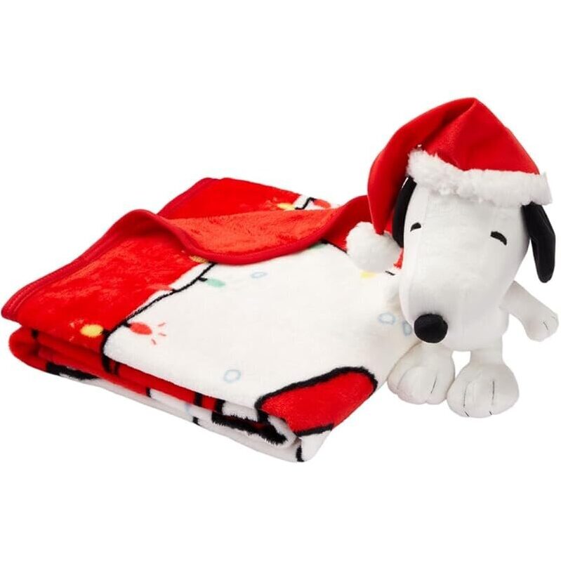 Franco Snoopy Holiday Super Soft Plush Pillow - Perfect Holiday Gift